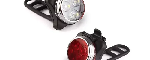 Ascher rechargeable bike light set