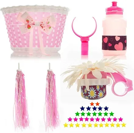 Bikes on Hikes Girl’s Bicycle Decorations Set