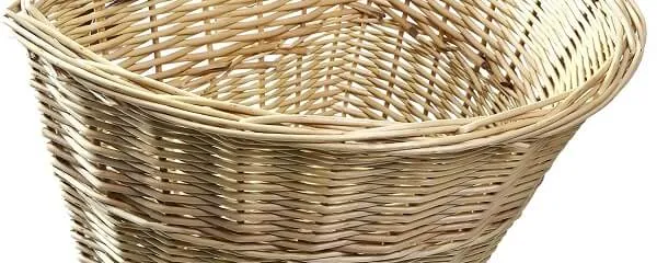ProSource Wicker Front Handlebar Bike Basket Cargo