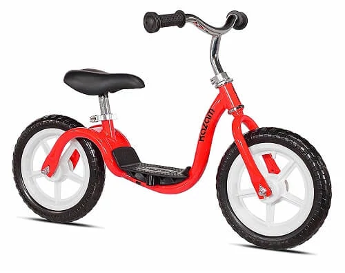 KaZAM v2e No-Pedal Balance Bike: MOST WELL-POSITIONED FOOTREST