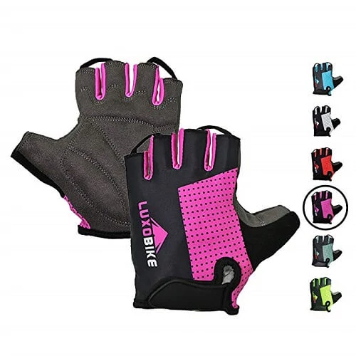 LuxoBike half finger cycling gloves